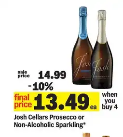 Meijer Josh Cellars Prosecco or Non-Alcoholic Sparkling offer