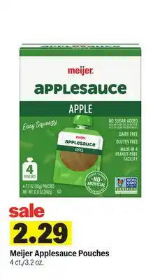 Meijer Meijer Applesauce Pouches offer