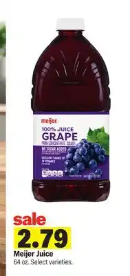 Meijer Meijer Juice offer