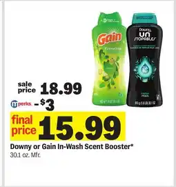 Meijer Downy or Gain In-Wash Scent Booster offer