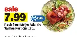 Meijer Fresh from Meijer Atlantic Salmon Portions offer