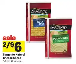 Meijer Sargento Natural Cheese Slices offer