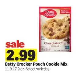 Meijer Betty Crocker Pouch Cookie Mix offer