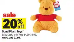 Meijer Gund Plush Toys offer