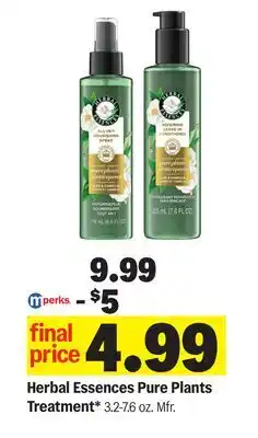 Meijer Herbal Essences Pure Plants Treatment offer