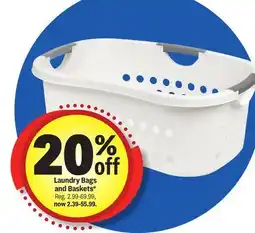 Meijer Laundry Bags and Baskets offer