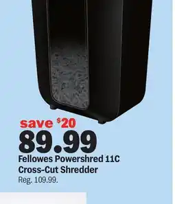 Meijer Fellowes Powershred 11C Cross-Cut Shredder offer