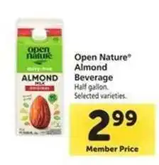 Safeway Open Nature Almond Beverage offer