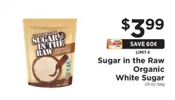 ShopRite Sugar in the Raw Organic White Sugar offer