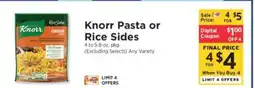 ShopRite Knorr Pasta or Rice Sides offer