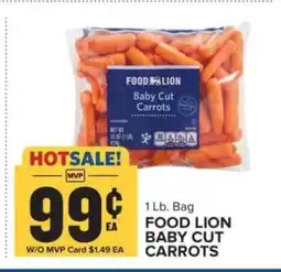 Food Lion FOOD LION BABY CUT CARROTS offer