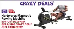 Ocean State Job Lot Hartwares Magnetic Rowing Machine offer