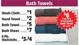 Ocean State Job Lot Bath Towels offer