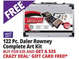 Ocean State Job Lot 122 Pc. Daler Rowney Complete Art Kit offer