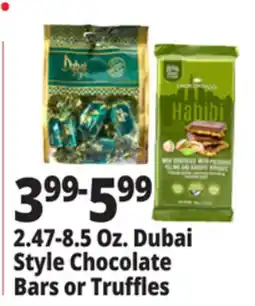 Ocean State Job Lot 2.47-8.5 Oz. Dubai Style Chocolate Bars or Truffles offer