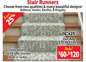 Ocean State Job Lot Stair Runners offer