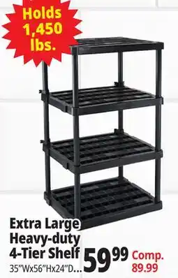 Ocean State Job Lot Extra Large Heavy-duty 4-Tier Shelf offer