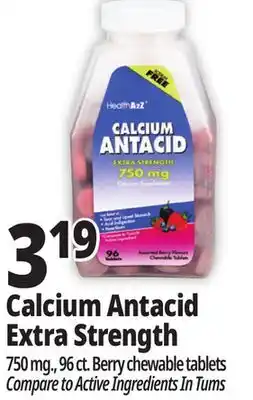 Ocean State Job Lot Calcium Antacid Extra Strength offer