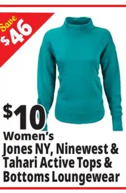 Ocean State Job Lot Women's Jones NY, Ninewest & Tahari Active Tops & Bottoms Loungewear offer