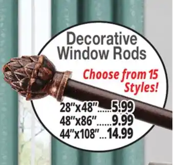 Ocean State Job Lot Decorative Window Rods offer