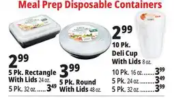Ocean State Job Lot Meal Prep Disposable Containers offer