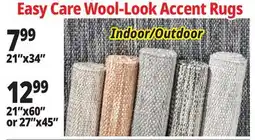 Ocean State Job Lot Easy Care Wool-Look Accent Rugs offer