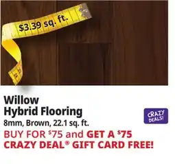 Ocean State Job Lot Willow Hybrid Flooring offer