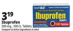 Ocean State Job Lot Ibuprofen offer