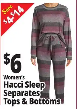 Ocean State Job Lot Hacci Sleep Separates Tops & Bottoms offer