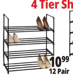 Ocean State Job Lot 4 Tier Shoe Rack offer