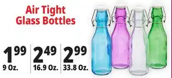 Ocean State Job Lot Air Tight Glass Bottles offer