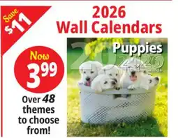 Ocean State Job Lot 2026 Wall Calendars offer