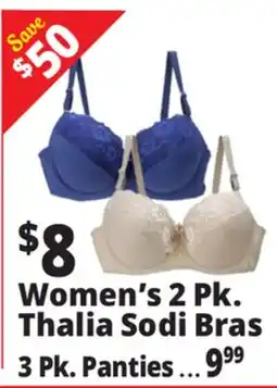 Ocean State Job Lot Women's 2 Pk. Thalia Sodi Bras offer