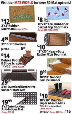 Ocean State Job Lot Mat World for over 50 Mat offer