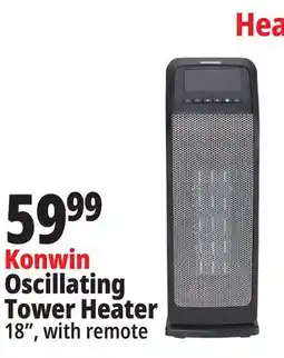Ocean State Job Lot Konwin Oscillating Tower Heater offer