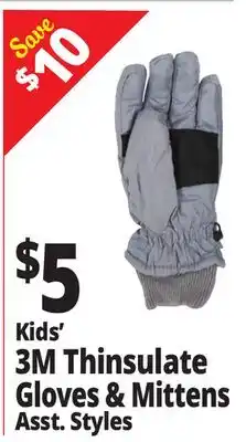 Ocean State Job Lot Kids' 3M Thinsulate Gloves & Mittens offer