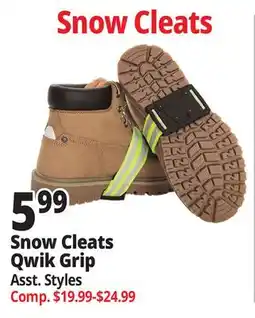 Ocean State Job Lot Snow Cleats Qwik Grip offer