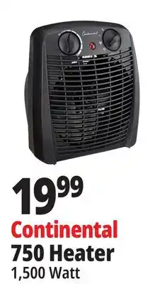 Ocean State Job Lot Continental 750 Heater offer