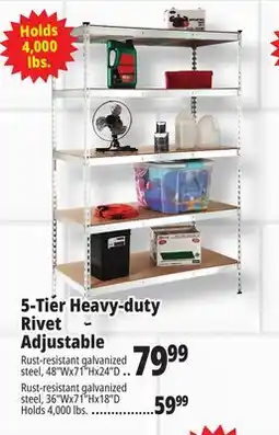 Ocean State Job Lot 5-Tier Heavy-duty Rivet Adjustable offer