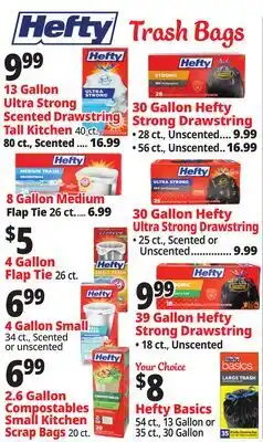 Ocean State Job Lot Hefty Trash Bags offer