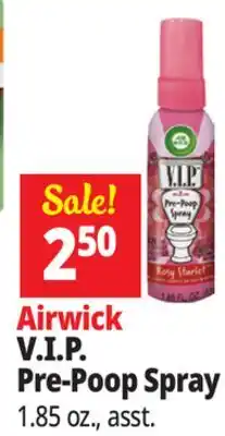 Ocean State Job Lot V.I.P. Pre-Poop Spray offer