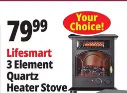 Ocean State Job Lot Lifesmart 3 Element Quartz Heater Stove offer
