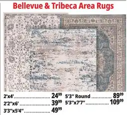 Ocean State Job Lot Bellevue & Tribeca Area Rugs offer
