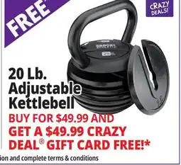 Ocean State Job Lot Adjustable Kettlebell offer