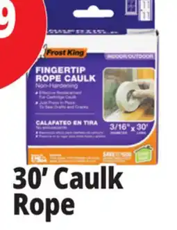 Ocean State Job Lot 30' Caulk Rope offer