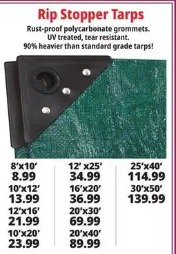 Ocean State Job Lot Rip Stopper Tarps offer