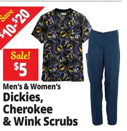 Ocean State Job Lot Men's & Women's Dickies, Cherokee ^ Wink Scrubs offer