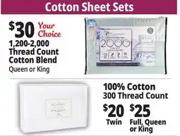 Ocean State Job Lot Cotton Sheet Sets offer