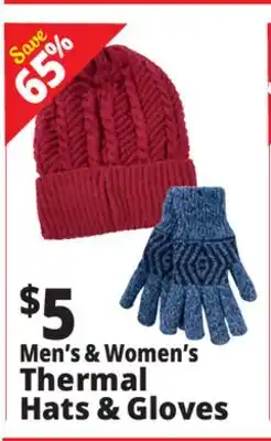 Ocean State Job Lot Men's & Women's Thermal Hats & Gloves offer