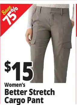 Ocean State Job Lot Women's Better Stretch Cargo Pant offer